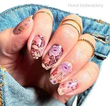 Color Street Nail Polish Strips~ Floral Embroidery~Modern Heirloom Collection