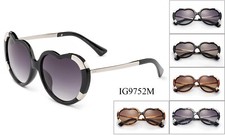 Wholesale Lot Sunglasses Heart Shaped Women Plastic Retro Frame Eyewear UV 100