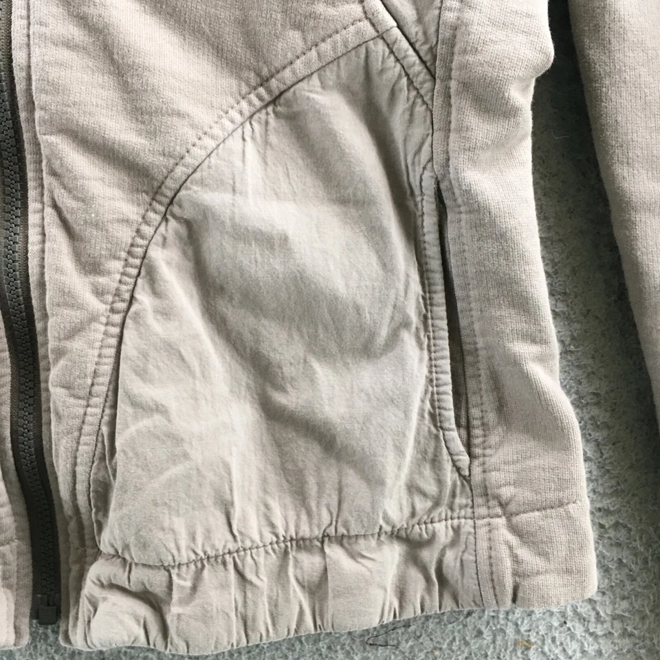 Chaqueta con Capucha Prairie Underground Para Mujer M Gris Algodón Bolsillo Con Capucha Cremallera Completa Foto 4 de 4