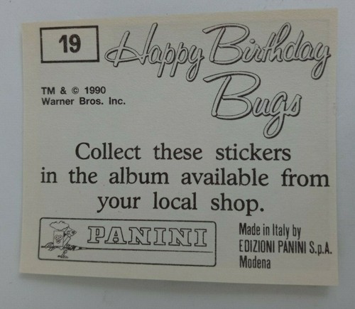 1990 Panini Happy Birthday Bugs (Pick Your Sticker) - Picture 27 of 343