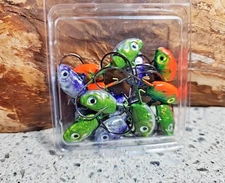 1/4 oz Shiner Jig Heads with wire keeper 15 count pack Custom Paint Marble Eye