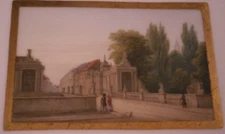 Antique KPM Berlin Porcelain Plate Topographical Scene Scenic Porzellan Teller