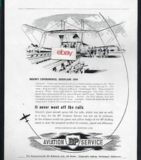 BP OIL COMPANY 1951 AVIATION SERVICE MAXIM'S EXPERIMENTAL AEROPLANE 1894 AD