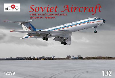 Amodel 72299 - 1/72 Tupolev TU-134AK With Eqipment 'Balkani', plastic model kit