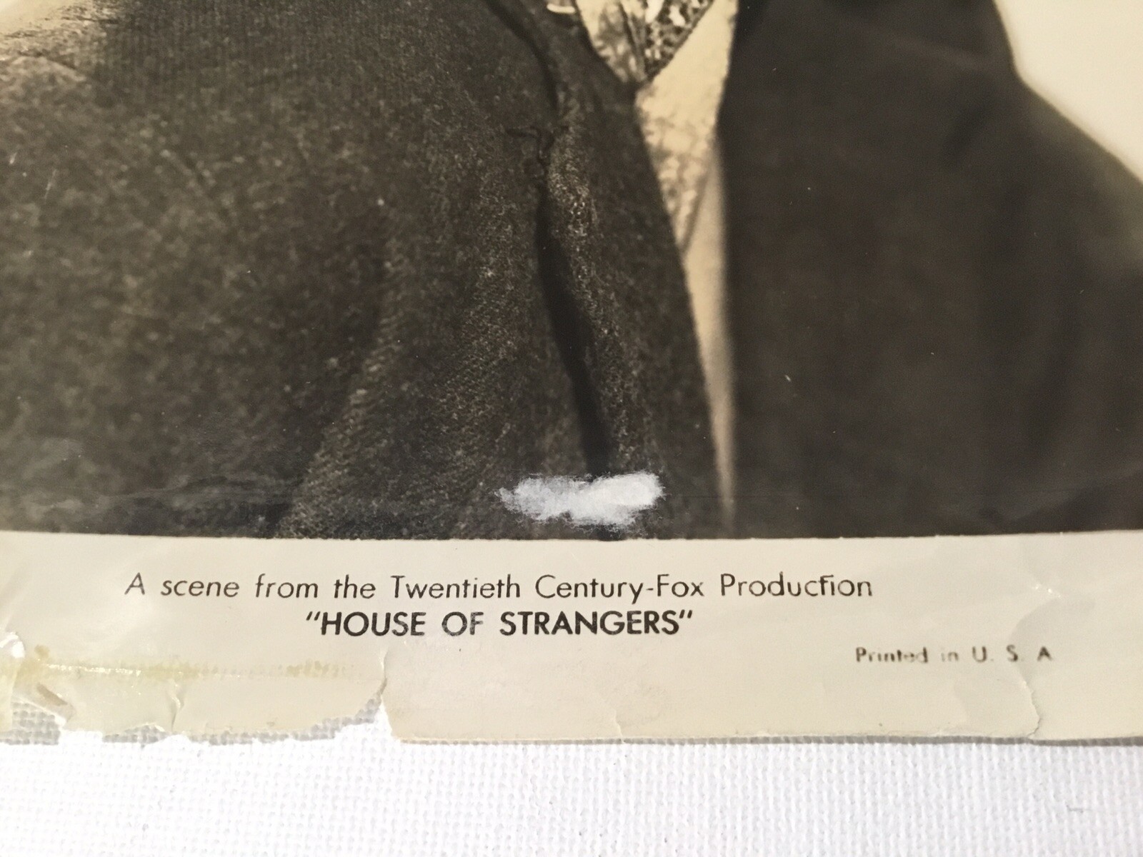 TWENTY CENTURY FOX PHOTO MOVIE 1949  HOUSE OF STRANGERS Susan Hayward