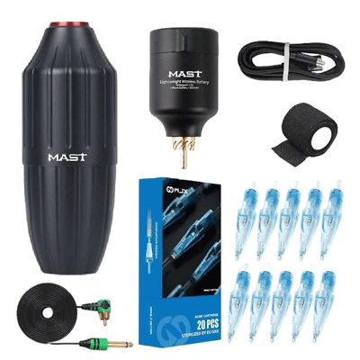 Dragonhawk Mast Shuttle Rotary Tattoo Pen Maschine Kabellos Akku T1 1350mAh