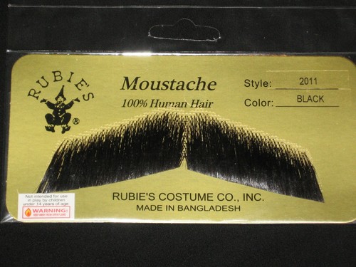 MUSTACHES THEATRICAL-HUMAN HAIR GENTALMEN RUBIES 2011 PICK ANY SHADE . - Picture 3 of 18