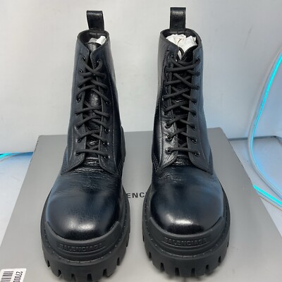 Balenciaga Strike Nylon Combat Booties L20 Black Size 39/US