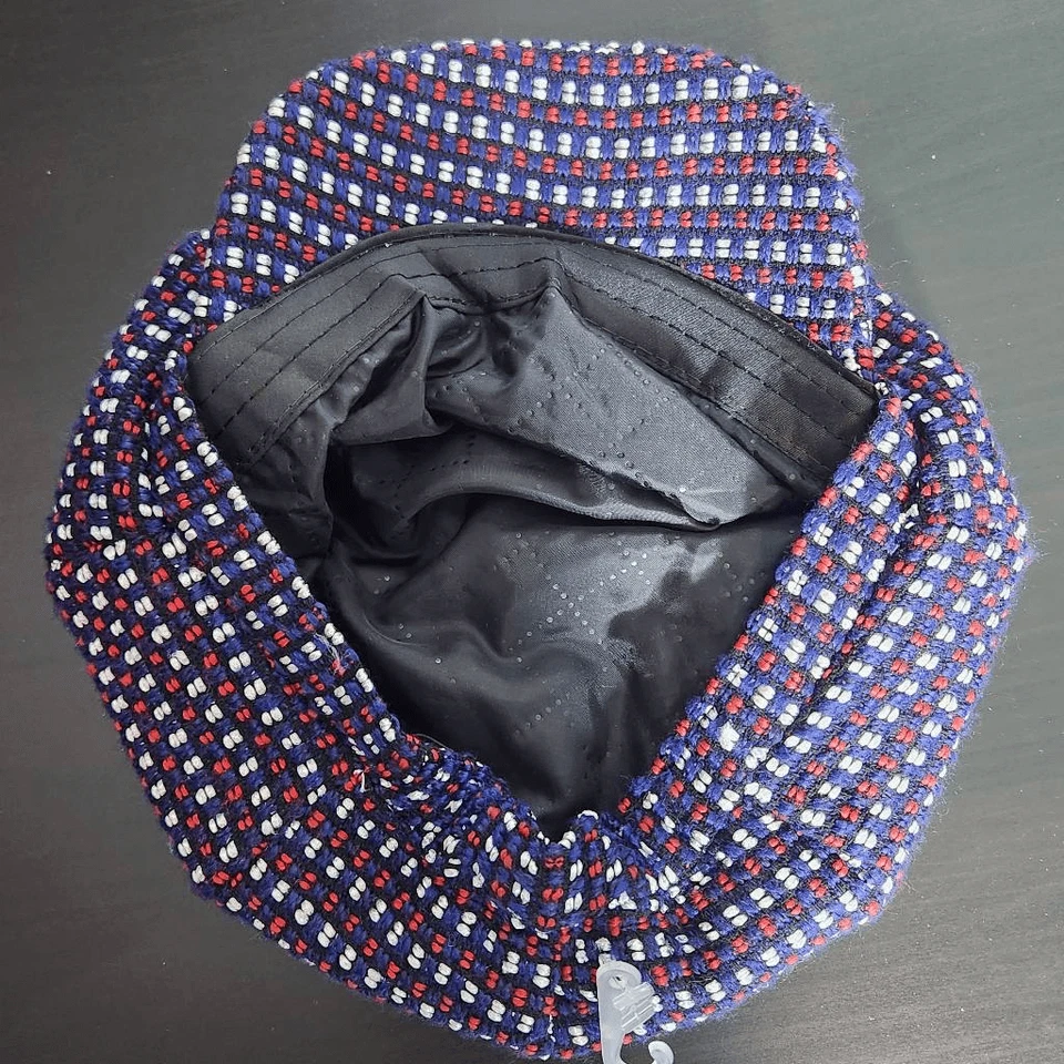 Magid Hats Red, White, and Blue Embroidered Newsboy Hat NWOT One Size - Image 4 of 4