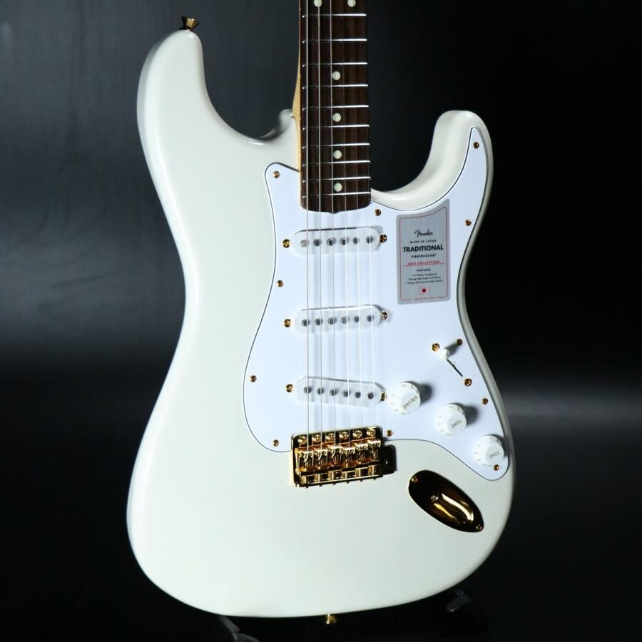 ギター Fender Japan 60s Stratocaster, White Fender Made in Japan Traditional 60s Stratocaster Olympic White