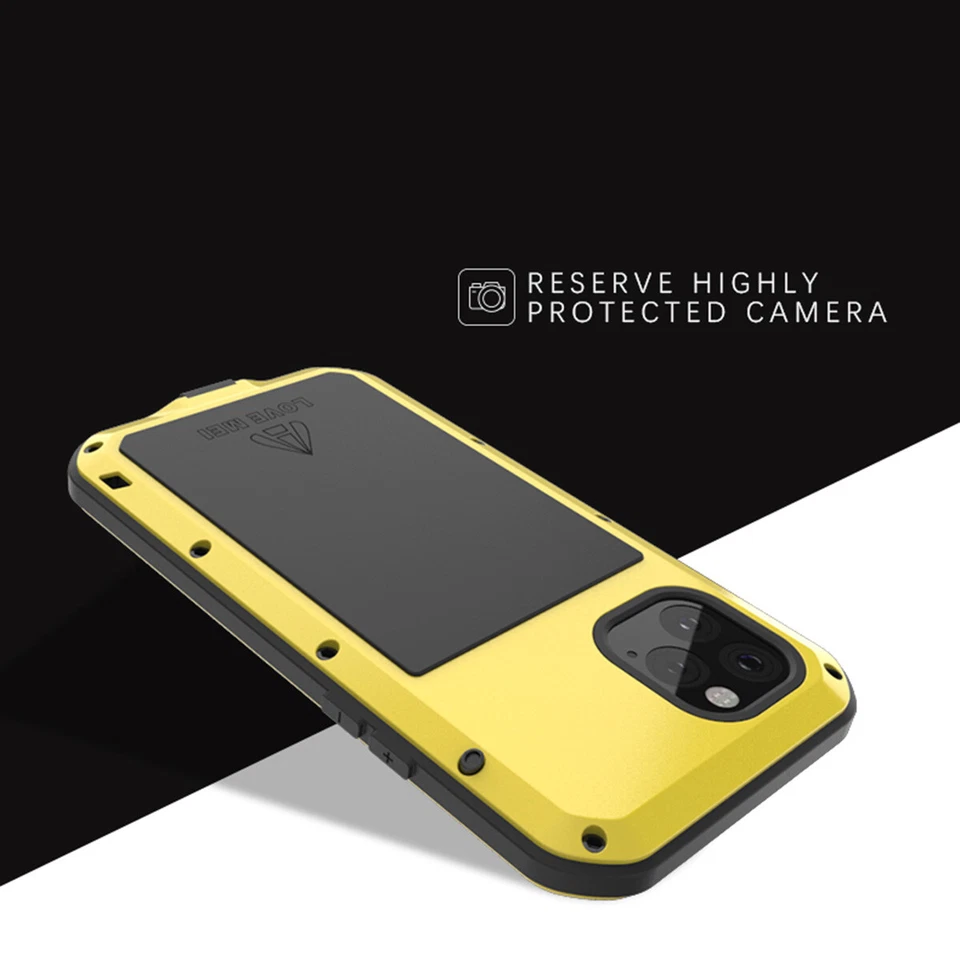 For iPhone 13 14 15 Pro Max 12 7 8 X 11 Shockproof Gorilla Glass Aluminum Case - Image 4 of 4