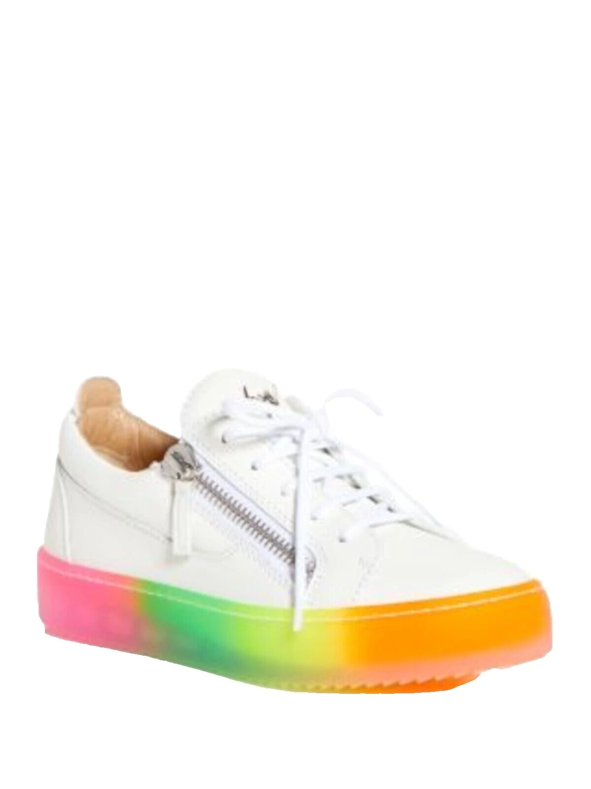 Planos planos informales superiores de cuero para mujer Giuseppe Zanotti