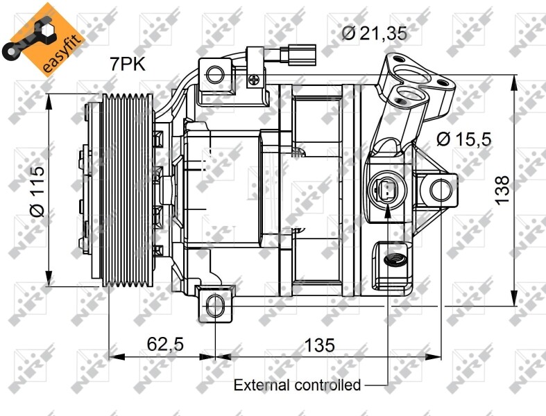 NRF 32692 Compressor, air conditioning for NISSAN,RENAULT