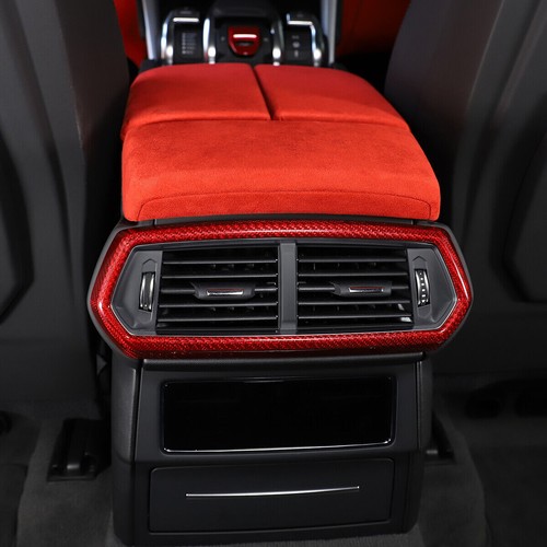 Red Carbon Fiber Rear Air Vent Outlet Panel Cover For L@mborghini URUS 2018-2021 - Picture 3 of 9