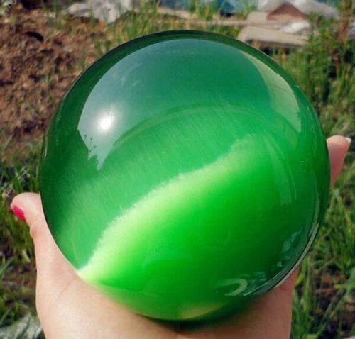 60/80MM Cat's Eye Crystal Ball Orb Sphere Healing ball Furnishing articles - Picture 38 of 39
