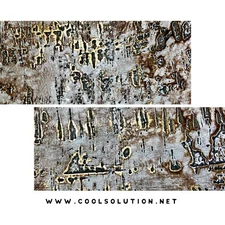 Leather Sheets, Emboss Leather Driftwood Cloudy Gold, Custom Cuts for Crafters
