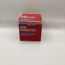 Office Depot 2HD Diskettes IBM Formatted High Density. 3.5 /89mm 1.44MB/1.44Mo
