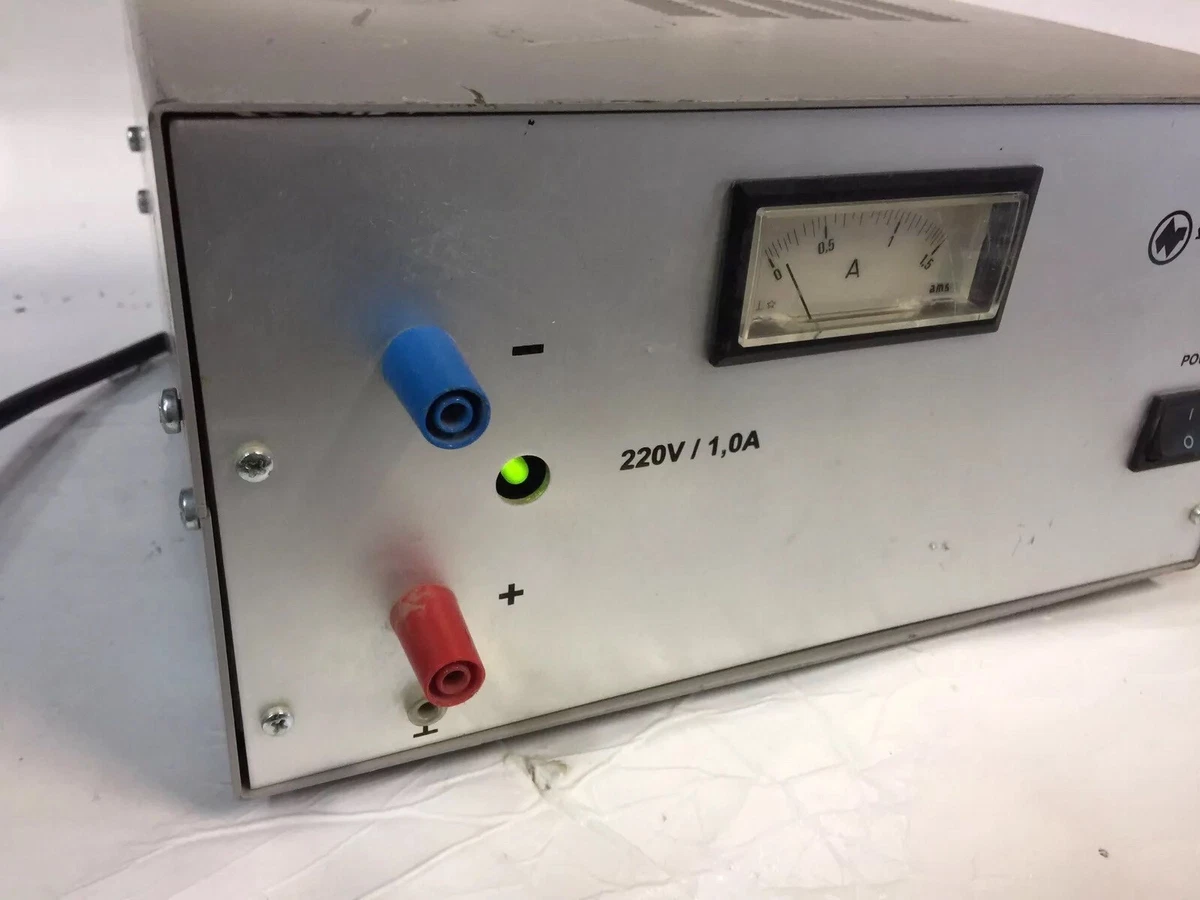 Statron Germany 2231.5 220v 1amp DC output voltage power supply with analog dis