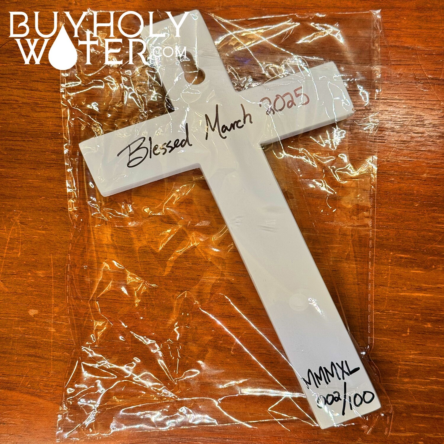 Blessed White Wooden Cross Crucifix Religious Catholic Christian Pray Jesus God