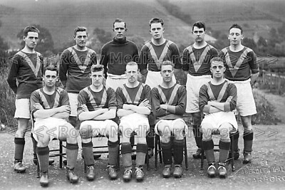 Gkm-13 Football Team Group, Scarborough FC, Yorkshire um 1935. Foto