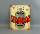 Fun old wall advertising plaque, BUTANE STARGAZ, loft decoration, 60-70.