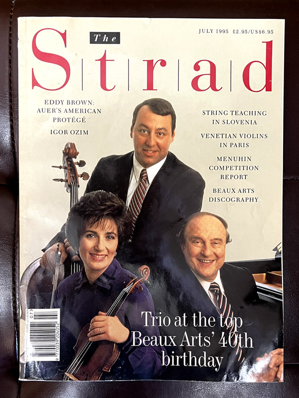 The Strad Magazine - July 1995 - Eddy Brown, Igor Ozim