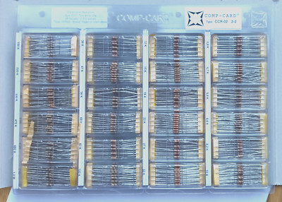 NOVA CCR-02 Widerstandsset, 1110 Teile, 10 bis 1 Mohm, Kohlefolie, 48 Werte