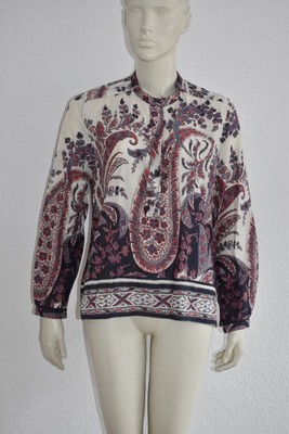 ISABEL MARANT ÉTOILE   leichte Tunika Bluse gemustert Baumwolle Gr. 36 - 38