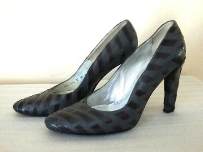 FREE LANCE Damen Escarpins Talons Grau Echtleder Pointure 39,5 10,5 cm - Bild 1 von 4