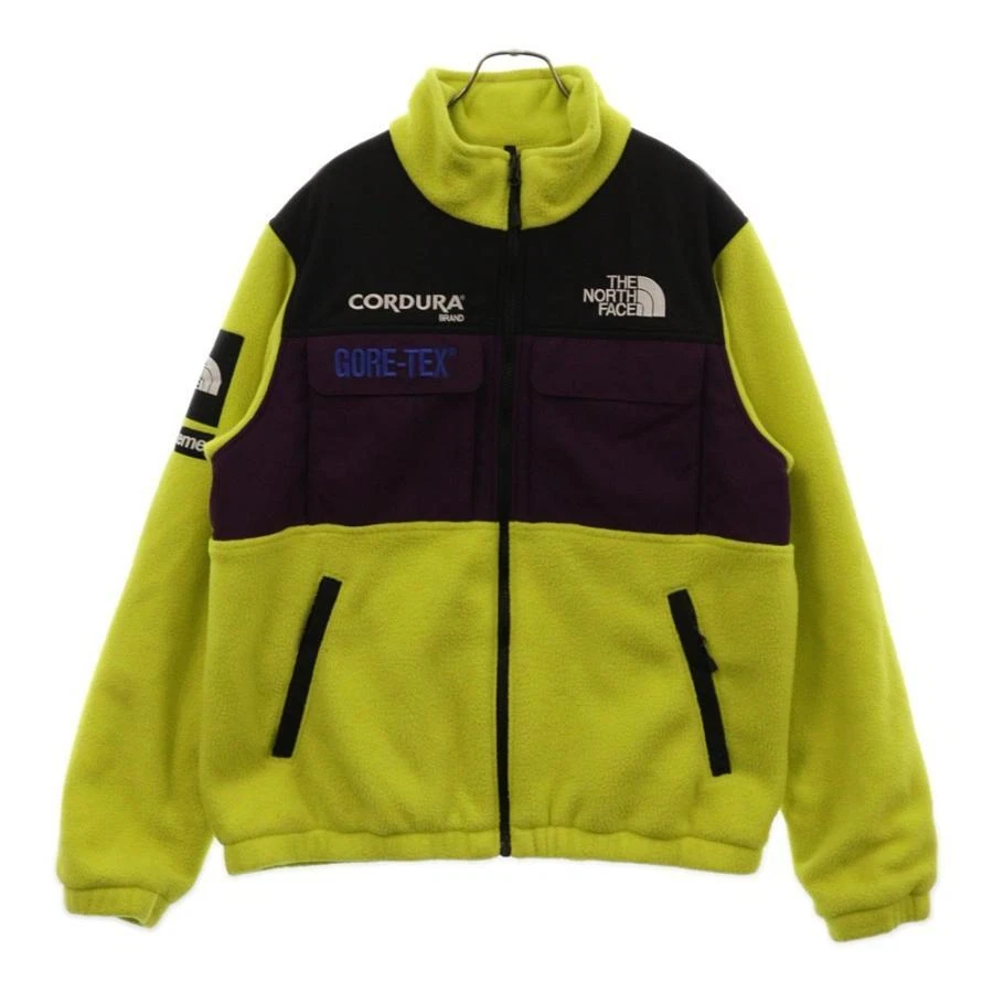 Veste polaire SUPREME x THE NORTH FACE NL718091 jaune/violet 18AW expédition M