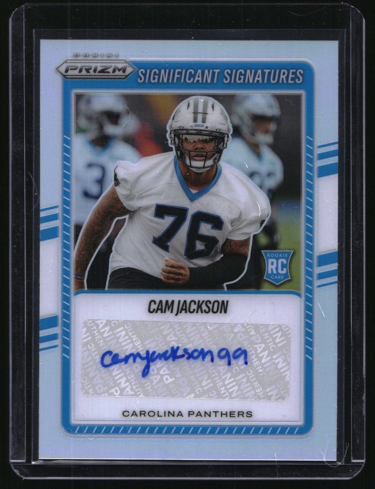 2025 Prizm Significant Signatures #SSI-CAJ Cam Jackson Sticker Significant Signatures #SSI-CAJ Cam Jackson RC Sticker Auto
