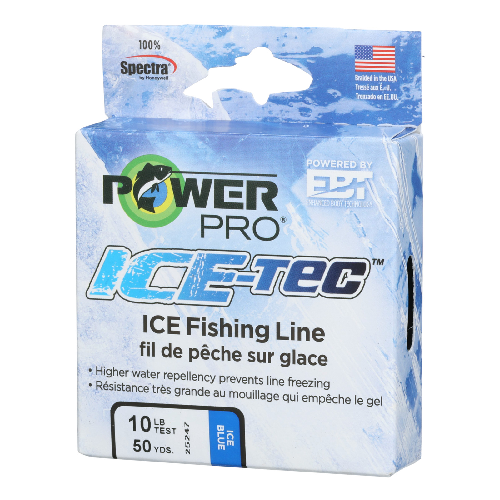 Плетеная леска PowerPro Ice-Tec - Marine_Blue - 5lb - 50yd46 м 2330005 3290₽