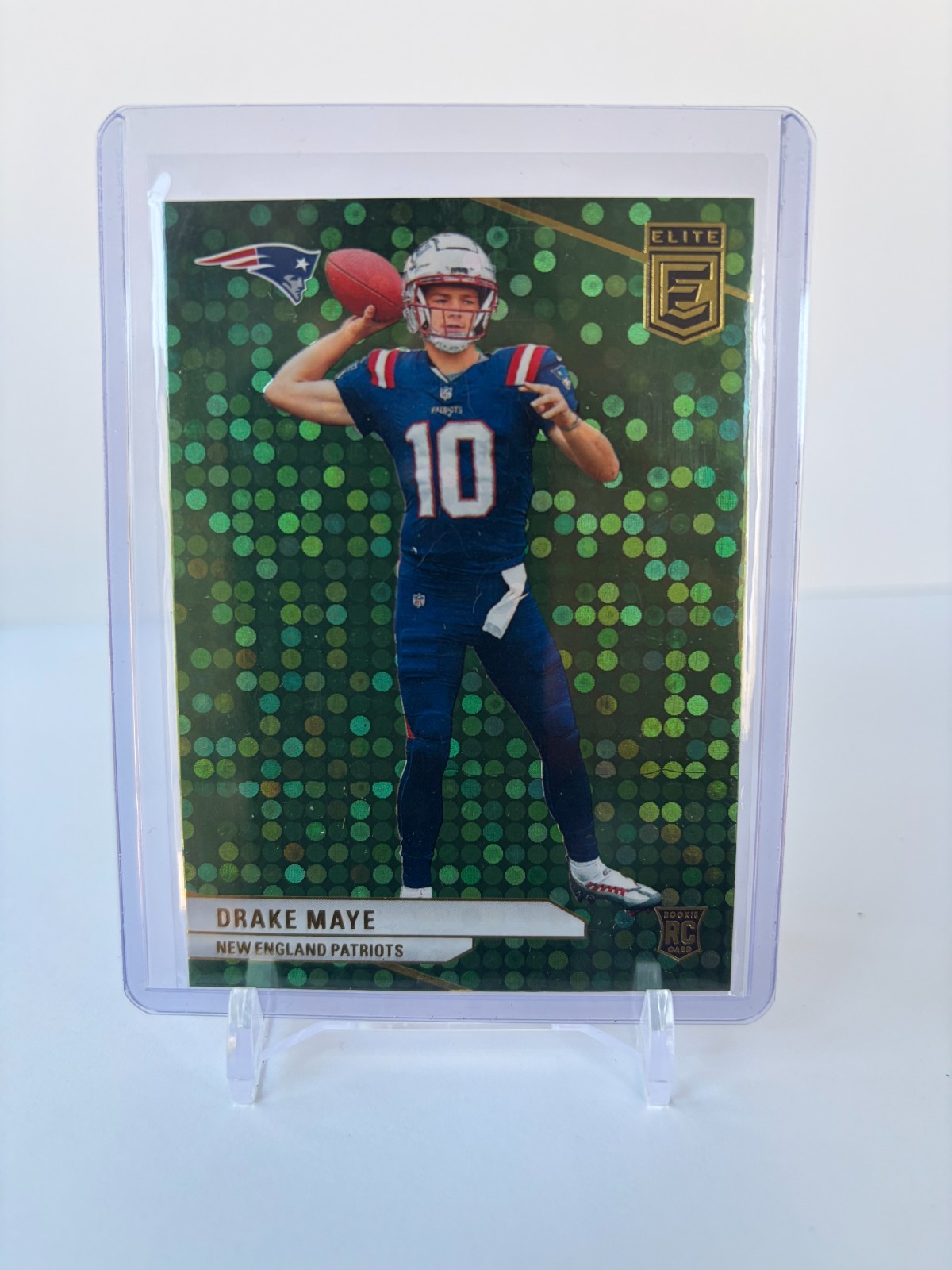 2024 Panini Donruss Elite - Rookie Drake Maye #185 Green Disco (RC)