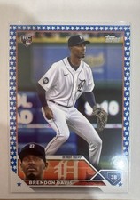 2023 Topps Complete Set - Brendon Davis #494 Blue Star /299 (RC)
