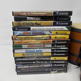 Nintendo GameCube DOL-101 USA AS IS Console Lot With 15 Games READ UNTESTED