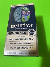 Neuriva Memory 3D Brain Health, 30 Caps Exp. 06/2027 Ships FAST