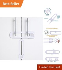 Universal Sliding Cabinet Locks with Easy Install Child Safety Latches 2 Pack