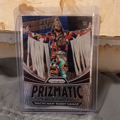 Macho Man Randy Savage #8 2023 Panini Prizm WWE Prizmatic Entrances card