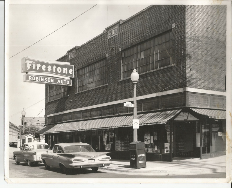 Vintage 8 x 10 Glossy Photo Robinson Auto Firestone Tires Aurora Illinois