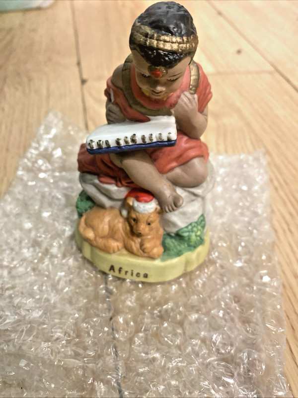 Children Of The World 🖐️ Painted Porcelain Figurine #120 AFRICA (nbs-cc-bx2gift