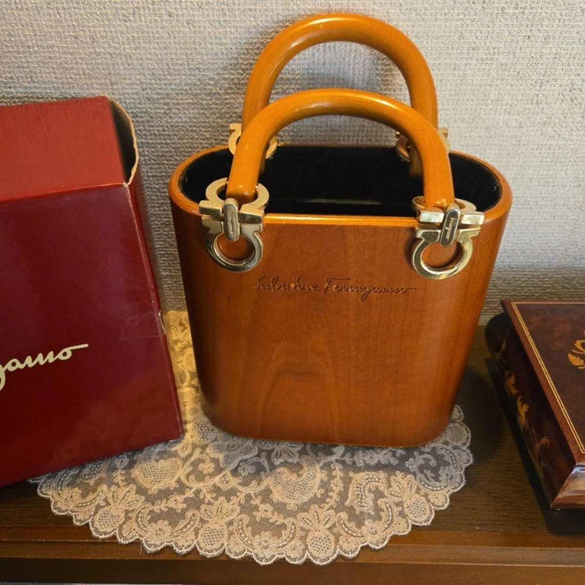 Salvatore Ferragamo Wood Exterior Bags & Handbags for Women for 