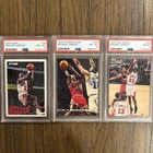 Michael Jordan Card Lot 1993 Fleer #28 Stadium Club #169 1997 CC #395 PSA 8 Grd.
