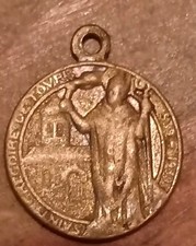 Rare Ancient Religious Medal St Gregory of Tours ND De Marsat Riom