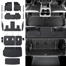 Floor Mats Cargo Liner for 2024 2025 2026 GMC Acadia Only 7 Seats All Weathe...