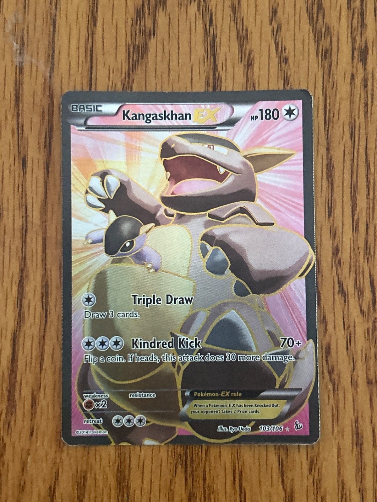 Kangaskhan EX (103 Full Art) 103/106 Flashfire Holo