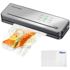 Professional Food Vacuum Sealer Machine 7 in 1 Automatic Packer + 50 Bags UK
