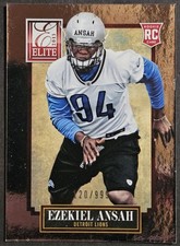 2013 Donruss Elite #157 Ezekiel Ansah Rookie RC SP /999 Detroit Lions