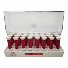 Vintage Salon Selectives Hot Rollers Set 20 Curlers Heated Hair Curling Working