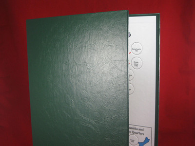 Littleton 50 State Quarter Display Map - US Quarter Collection Folder 16x26 Inches