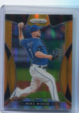 2019 Panini Prizm - MIKE MINOR - Gold Prizm #69 - TEXAS RANGERS #d 10/10